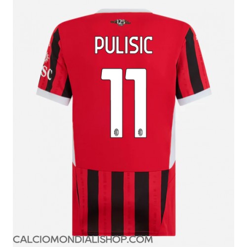 Maglie da calcio AC Milan Christian Pulisic #11 Prima Maglia Femminile 2024-25 Manica Corta